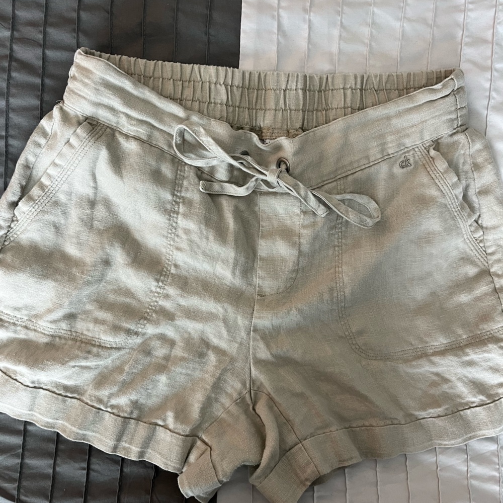 Calvin Klein linen shorts size 8